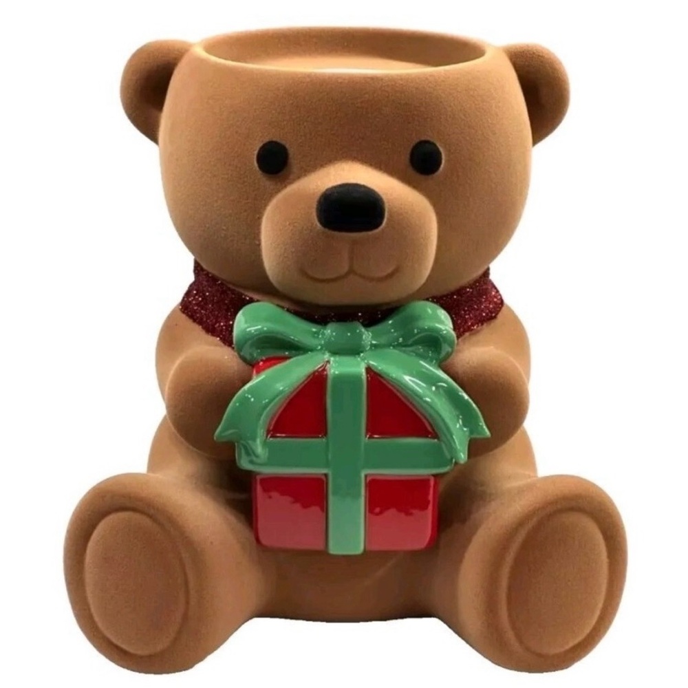 🆕🎁 BATH & BODY WORKS LIMITED EDITION TEDDY BEAR W/PRESENT CANDLE HOLDER. NEW!